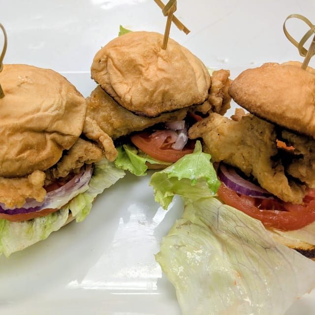 Crispy Chicken Sliders.